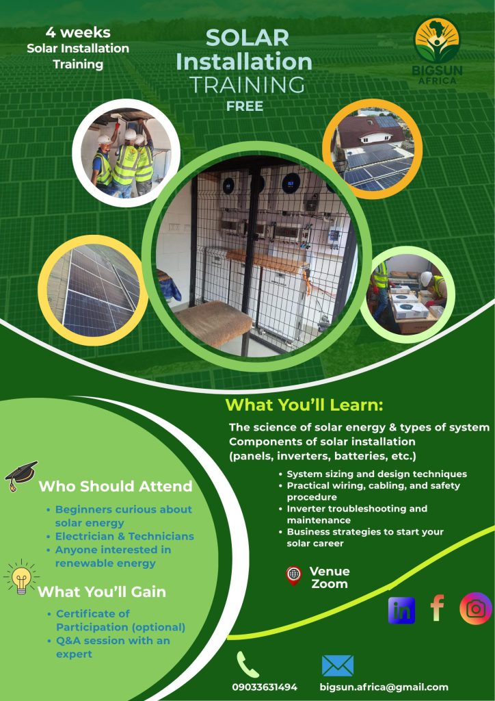 4 weeks free training